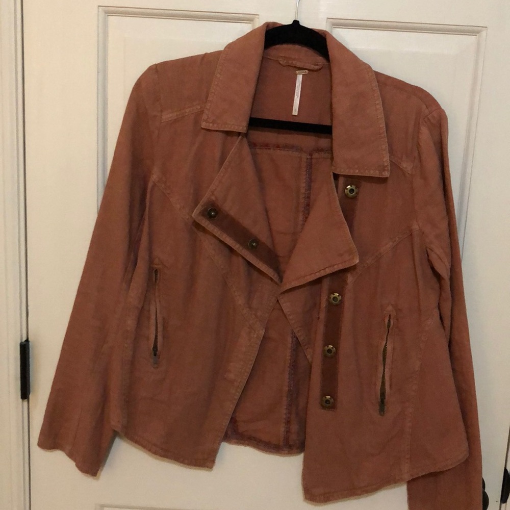 Linen Free People jacket